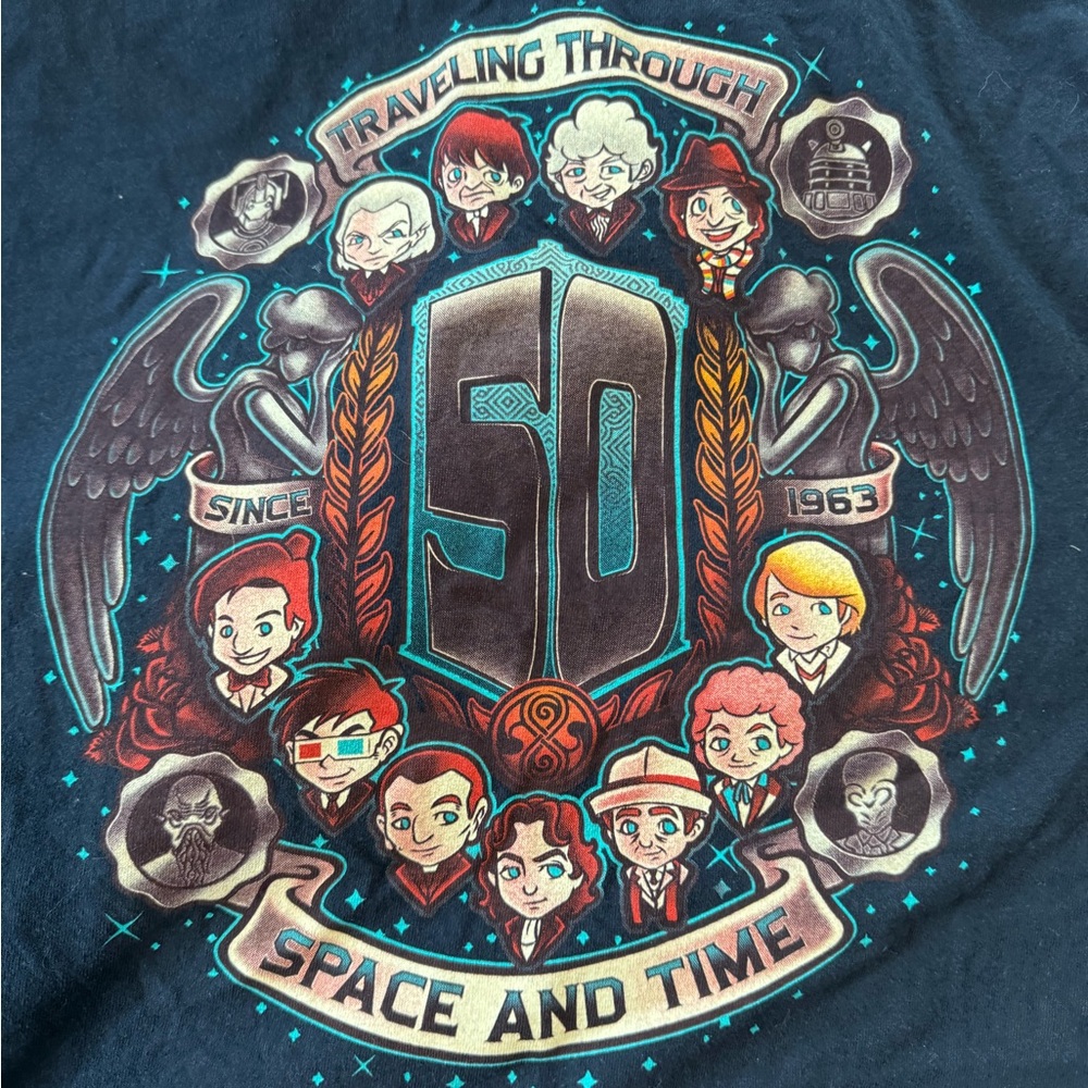 Teefury 50th anniversary doctor who tee